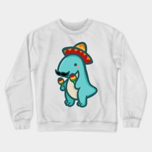 Mexican T-Rex, cute Dino, Dinosaur Crewneck Sweatshirt